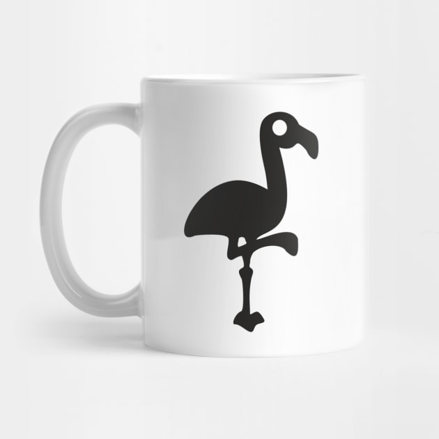 Simple Black Flamingo by XOOXOO